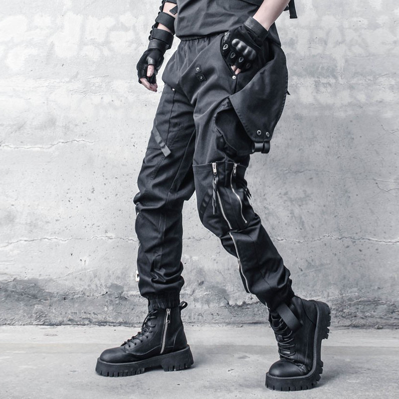Minority Design Dark Overalls Men's Trend Is Loose