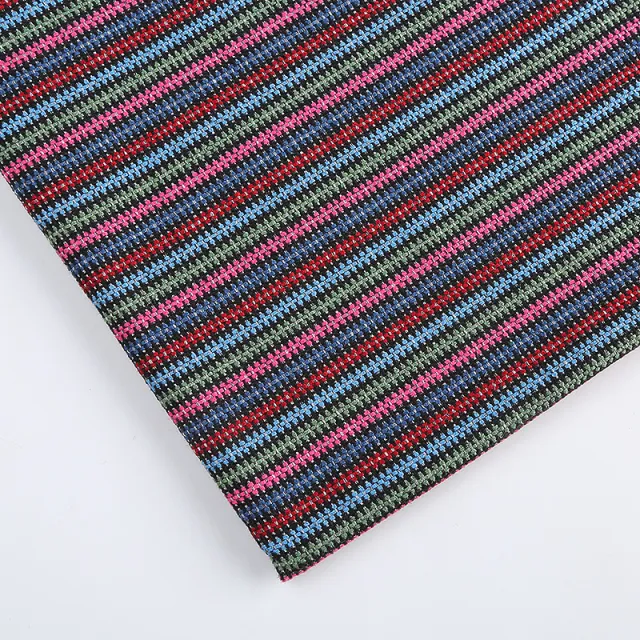 Colored Stripe Coated Ethnic Fabric - Shop at LoveMi