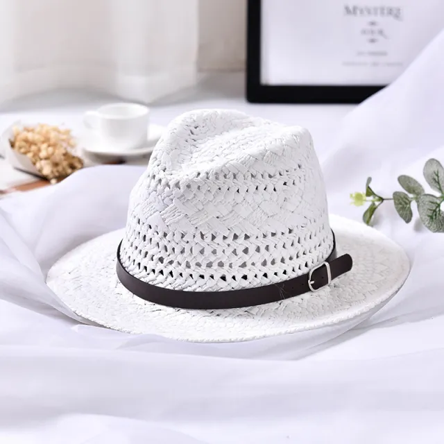 Women's Hand Woven Casual Hat White - Shop at LoveMi