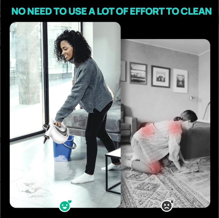 High Pressure Steam Cleaning Machine With 12 Cleaning Accessories And Detachable Brush Head And Nozzle thumbnail 3