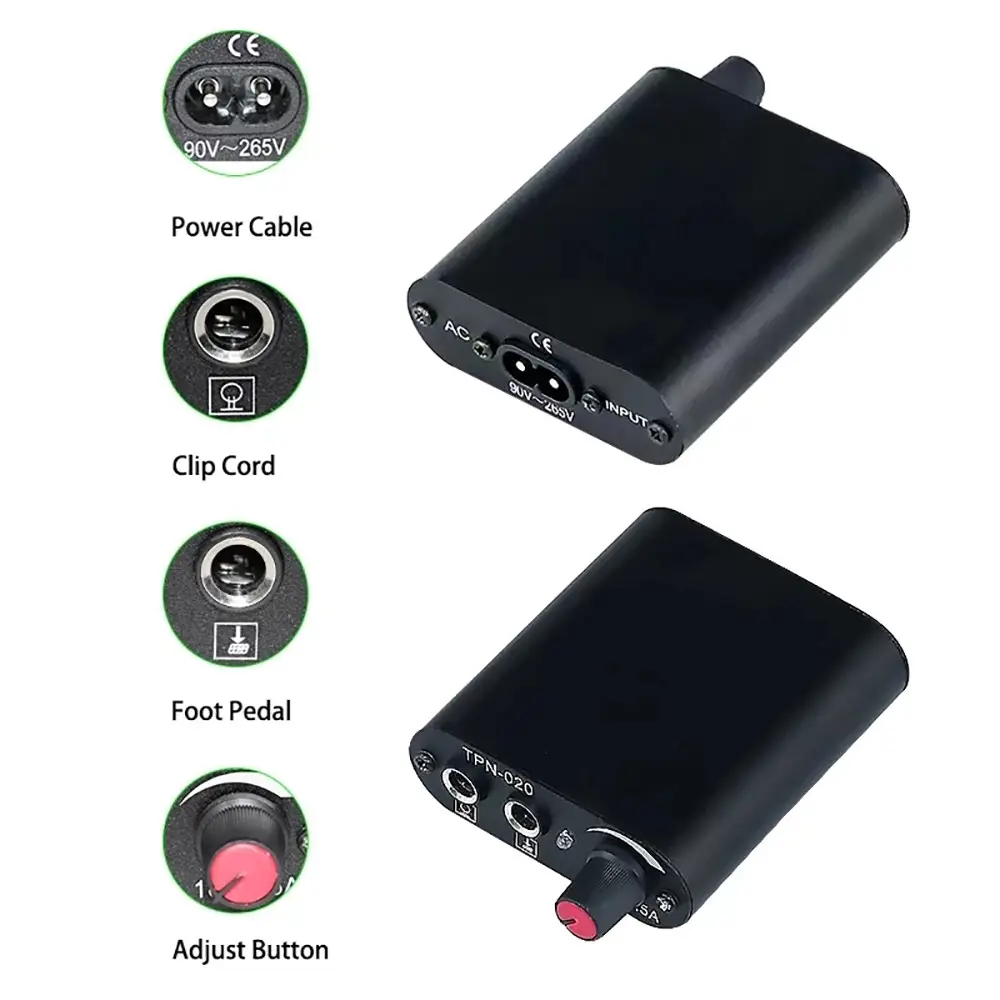Exclusive For Cross-border Mini Tattoo Power Tattoo Pen Set Pen Motor Tattoo Machine Set Printer Set