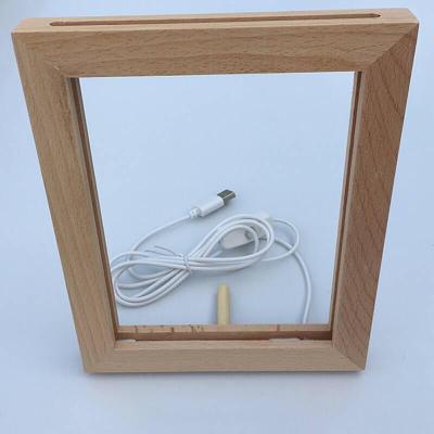 Wooden Photo Frame Night Light, picture 2 of 4