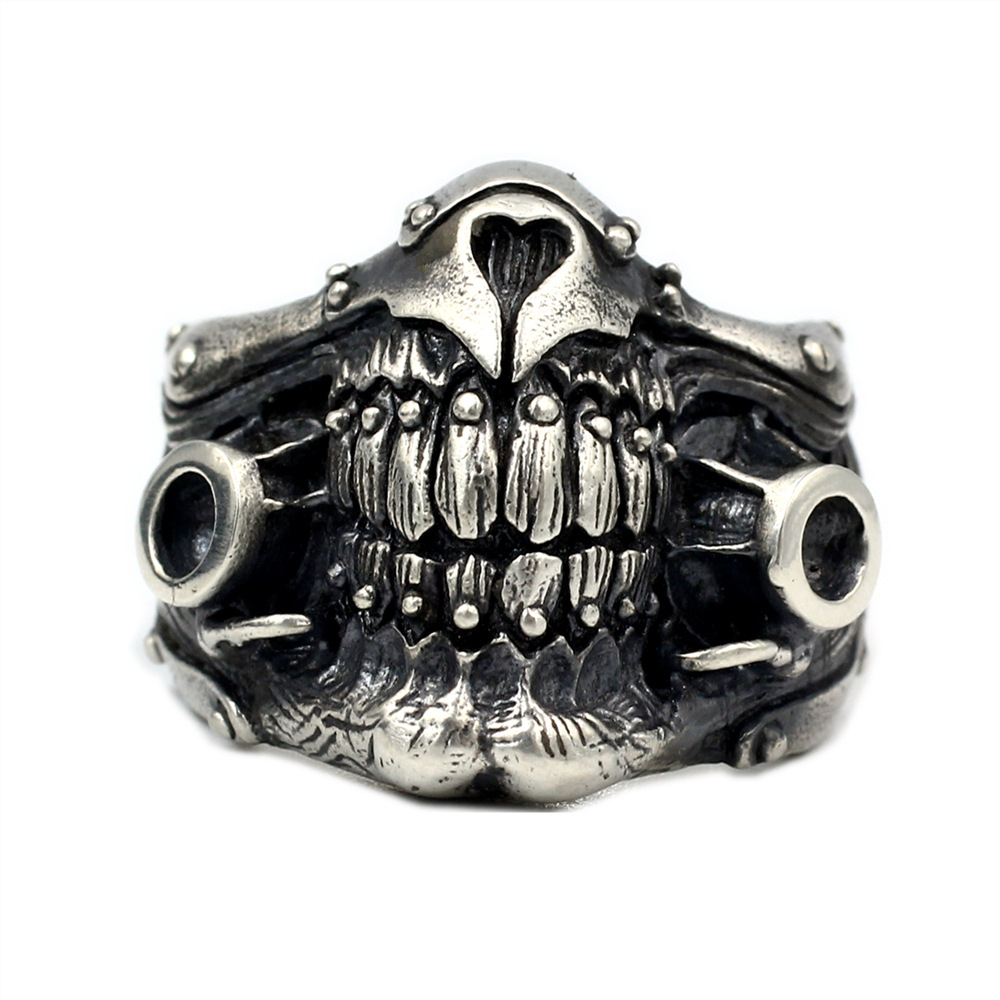 Title 5, Mad Max Undead Old Joe Mask Ring in 925 Sterlin...