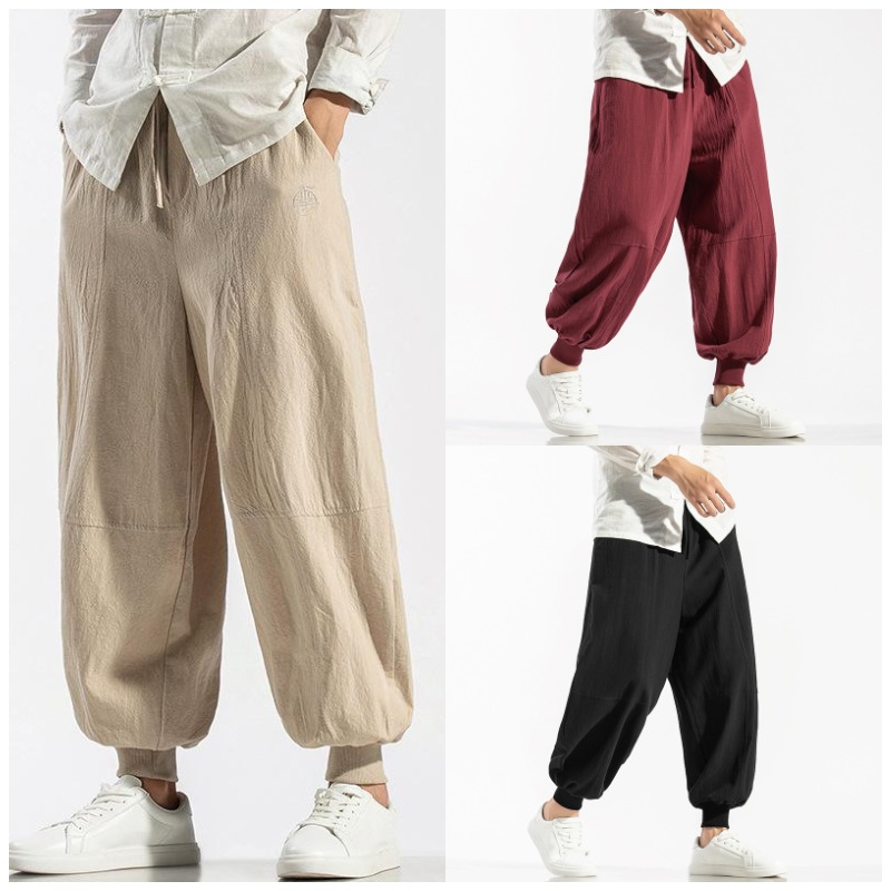 Cotton And Linen Casual Bloomers