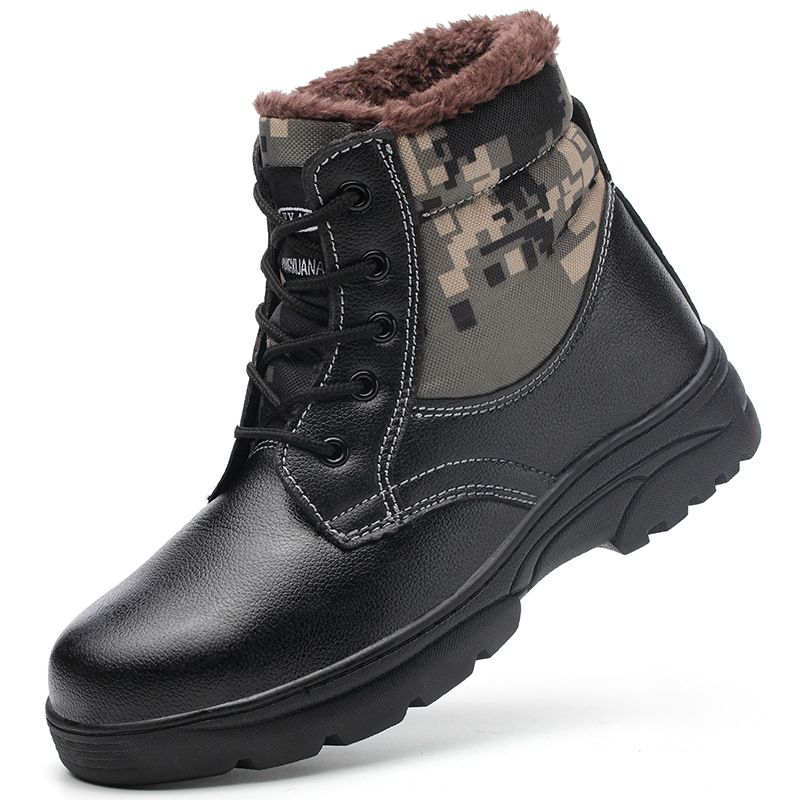 Title 4, Winter camouflage high-top cotton shoes