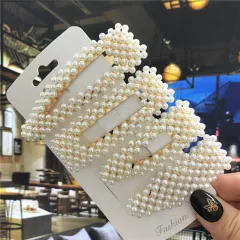 Jewelry Pearl Hairpin Set Retro Handmade Clip - View 1