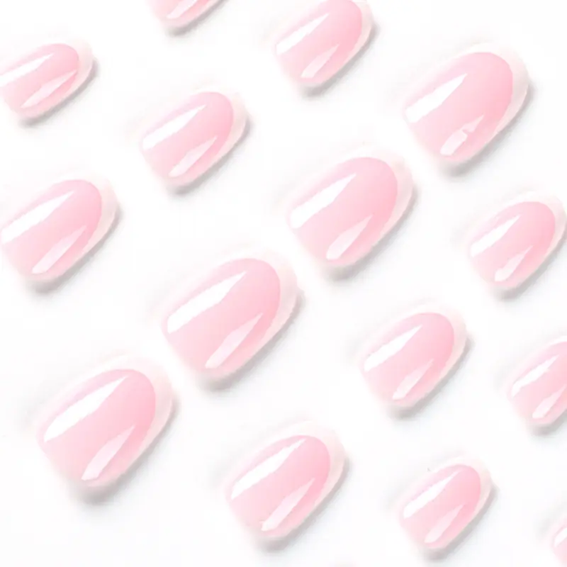 Wear A Nail Piece Simple French White Edge Wear A Nail Stickers