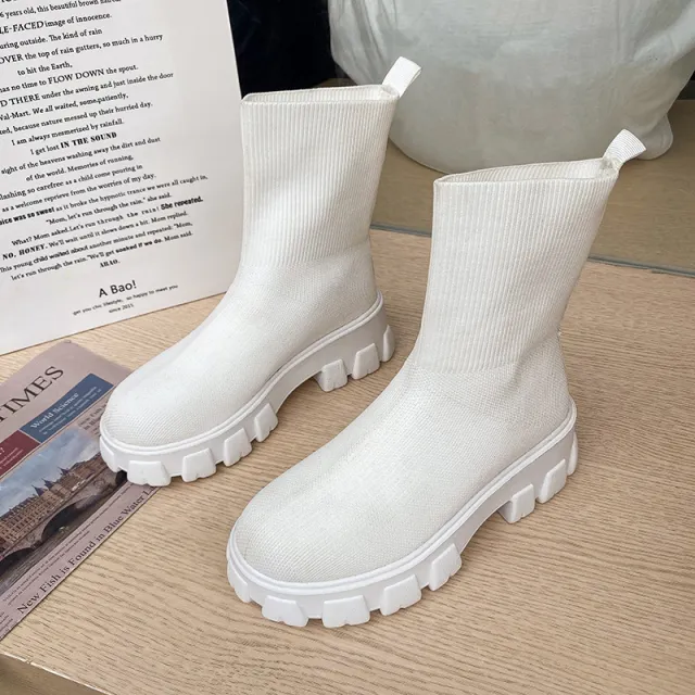 Short Thin Skinny Boots Women's Short Boots White - Shop at LoveMi