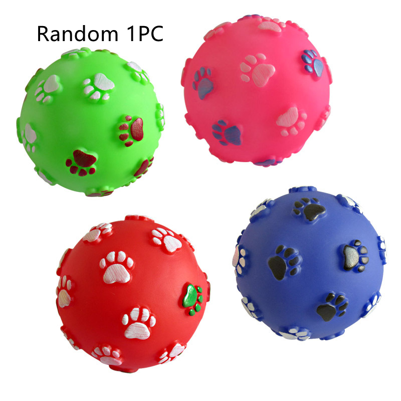 Title 2, Pet Toy Footprints Ball Vinyl Molar