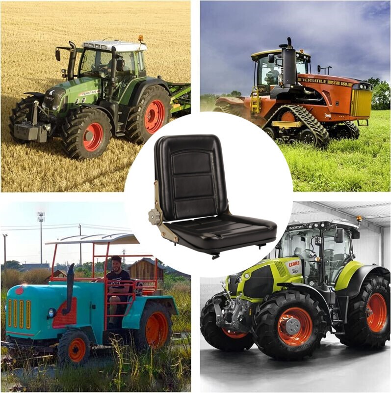 Universal Adjustable Movable Tractor Seat, Fits Forklift Digger Mower Dumper — image 7