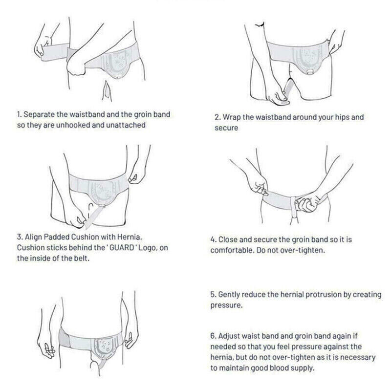 Inguinal Groin Hernia Belt Abdominal Removable Support Truss Brace Men — image 5