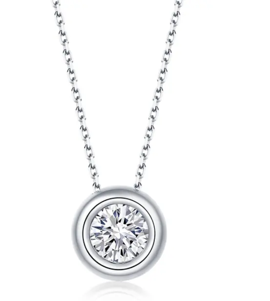 Round Pie Shape S925 Sterling Silver Inlaid