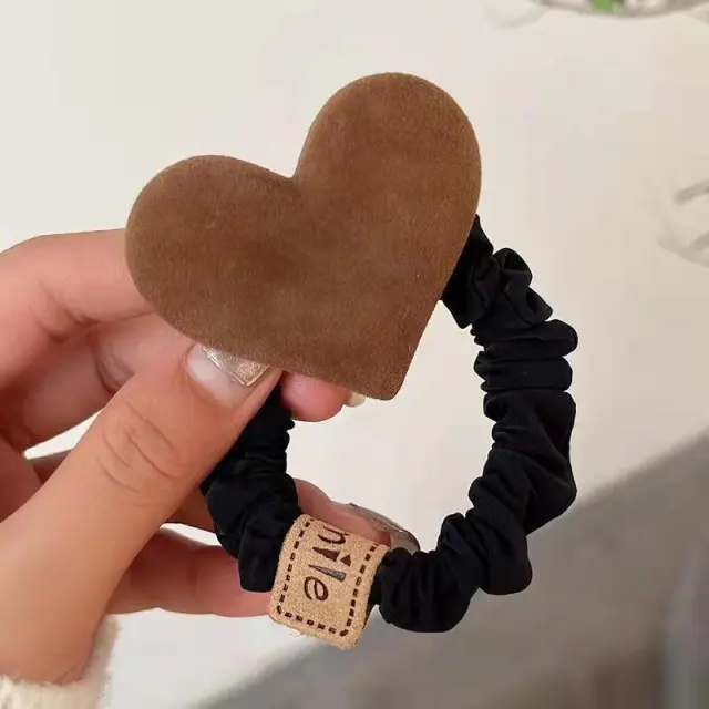 Fashion Simple Love Leather Case Female Headband Black - Shop at LoveMi