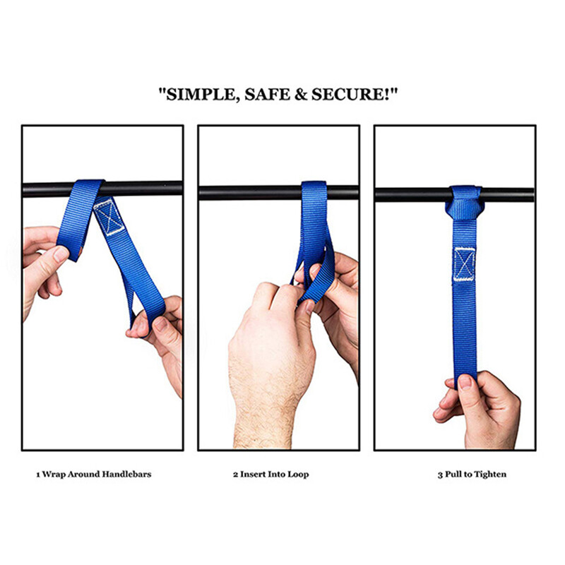 6pcs Motorcycle Motorbike Soft Loop Transport Tie Down Straps 2.5x30cm. — image 2