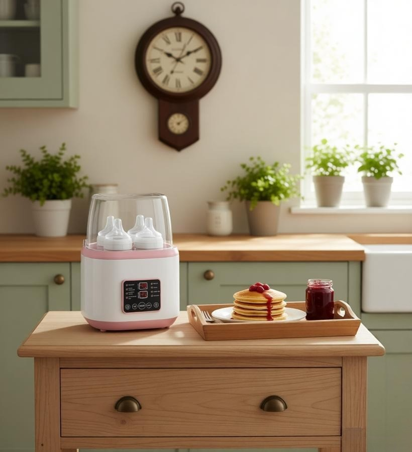 Baby Bottle Warmer Remote Control Steriliser Fast Milk With LCD Display — image 4