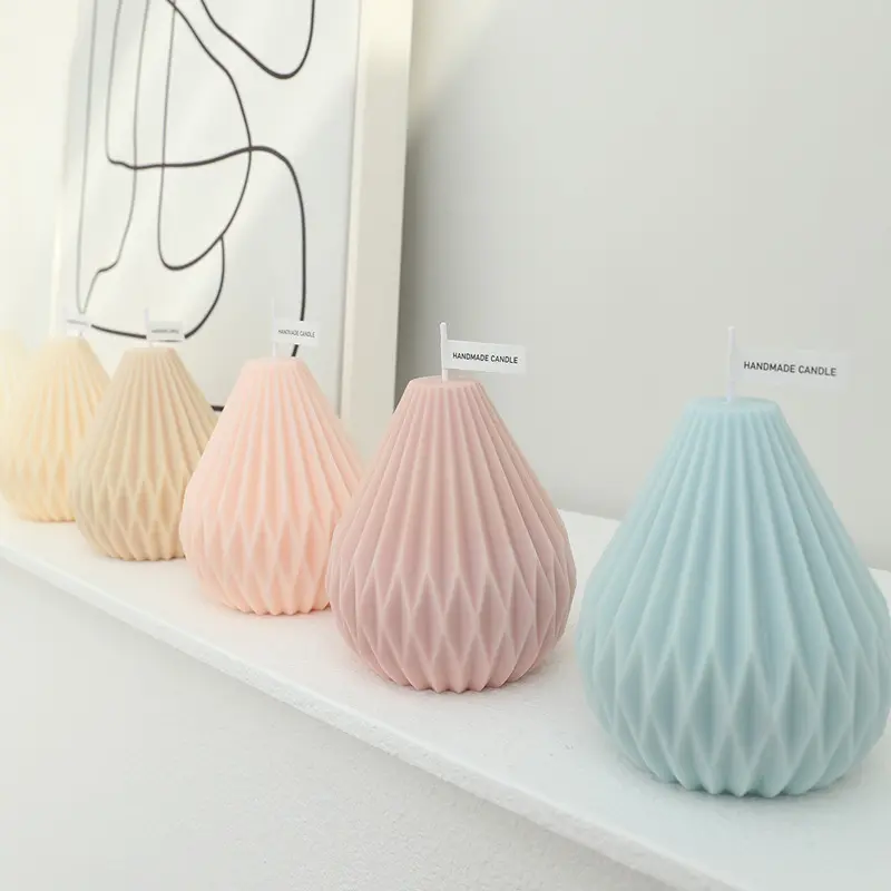 Nordic Style Geometric Lines Pear Shaped Aromatherapy