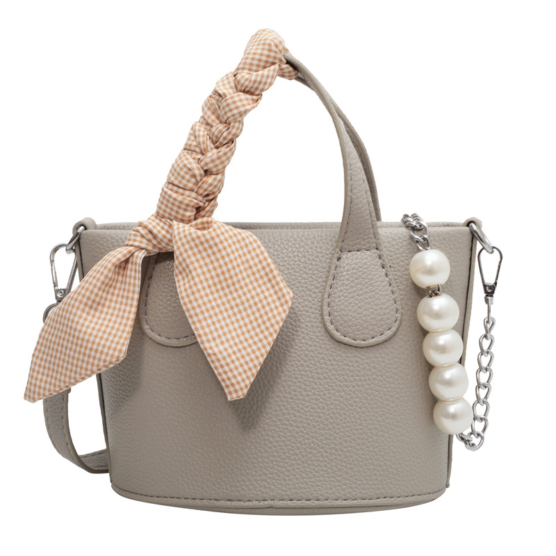 Candy colored Bucket Bag Simple Cross body Red - Shop at LoveMi