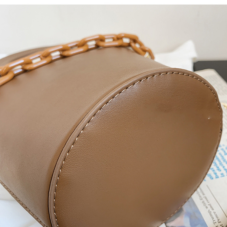 New Trendy Fashion Chain Messenger Portable Bucket Bag