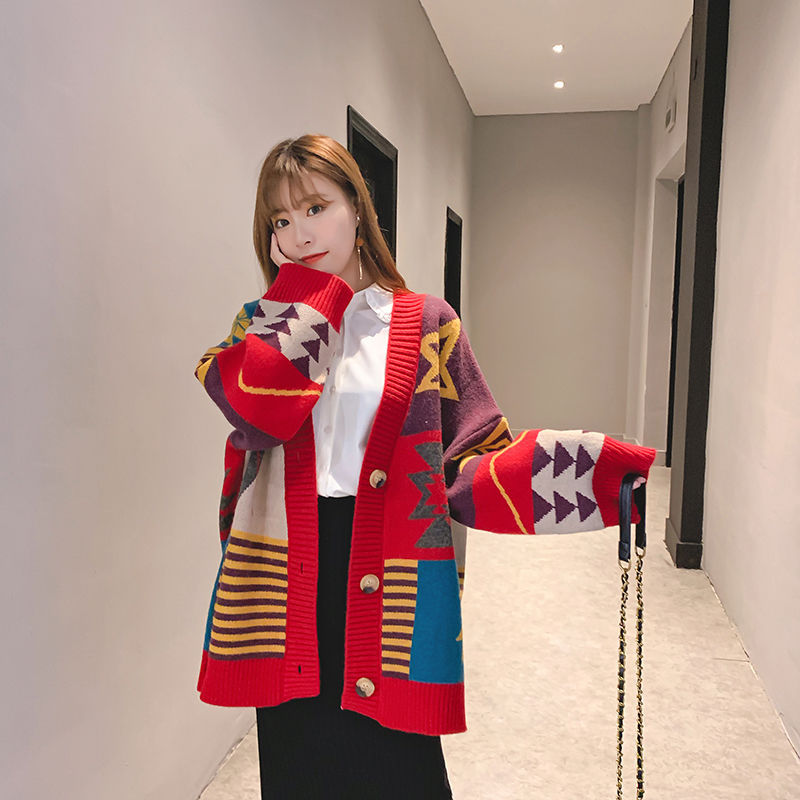 Women Coat Sweater Loose And Thick