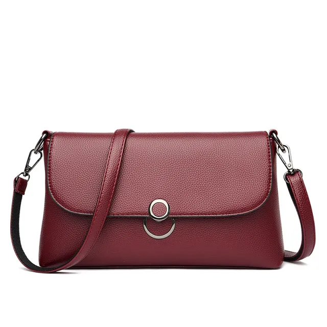 Simple Fashion Large capacity One shoulder Messenger Bag For Ladies Red - Shop at LoveMi