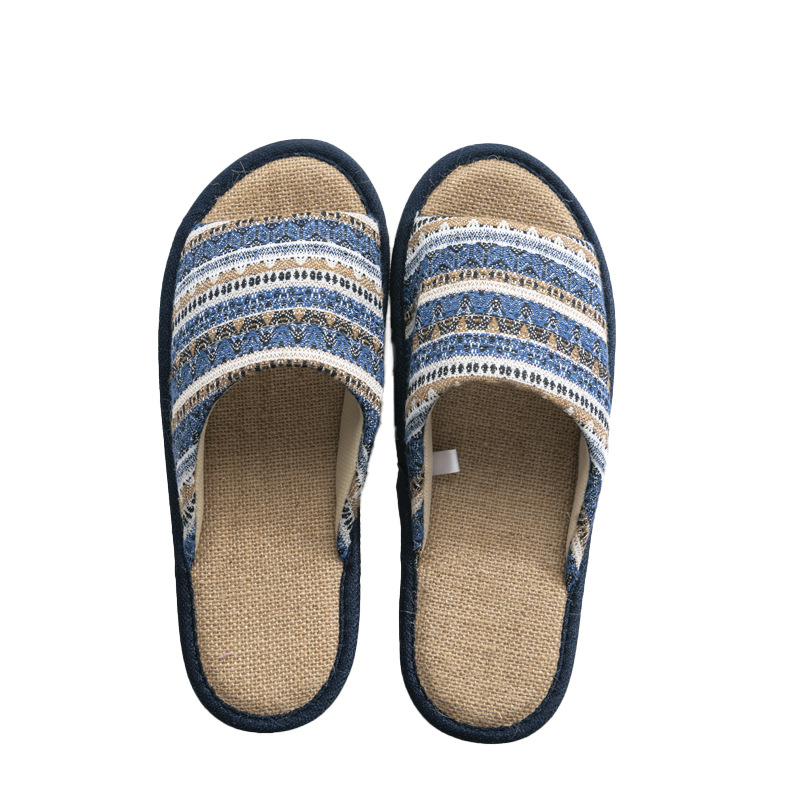 Hemp Slippers Women Floor Couples Non Slip Interior