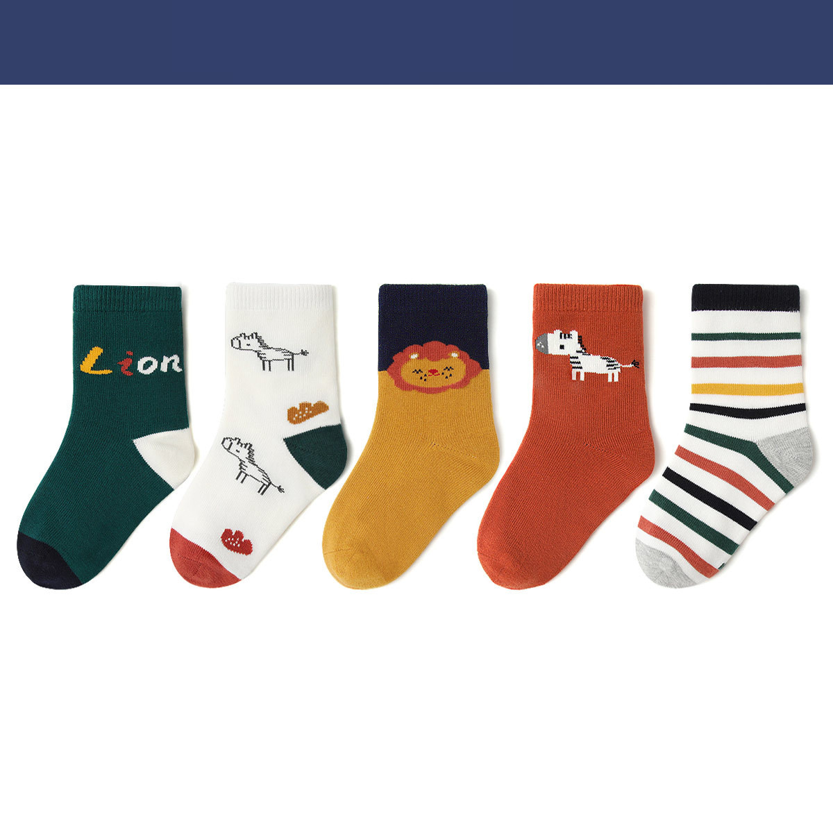 Lion theme socks