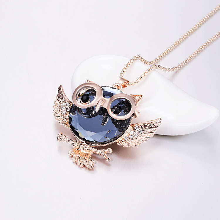 Gem Owl Women's Sweater Chain