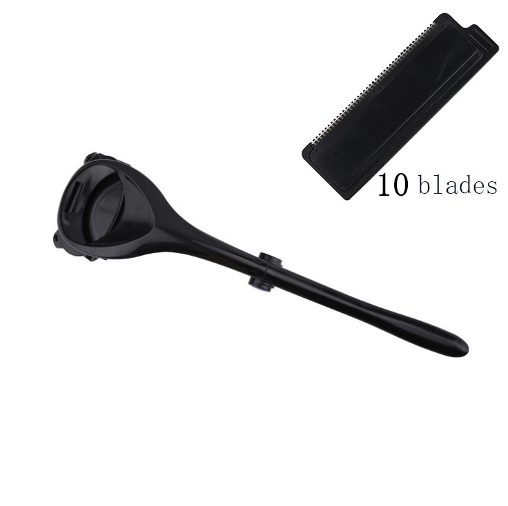 Men Back Shaver 2.0 Back Hair Shaver Two Head Blade Foldable Trimmer Body Leg Ra - Picture 7 of 27