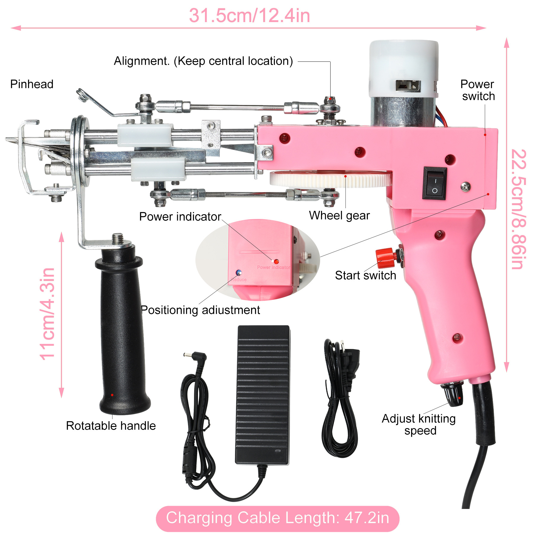 Electric Carpet Weaving Cut Velvet Two-in-onePiquada Electric Gun — foto 3