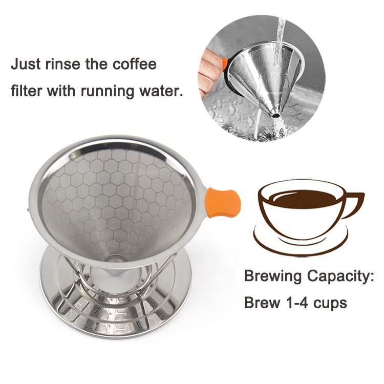 Title 5, Stainless Steel Double Layer Hand Brewed Coffee...