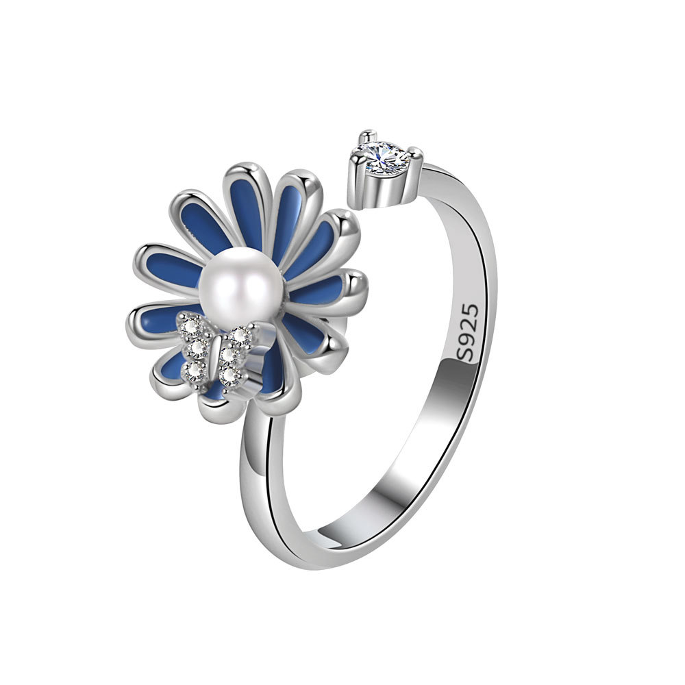 Title 4, Anillo Giratorio De Girasol Ajustable De Moda