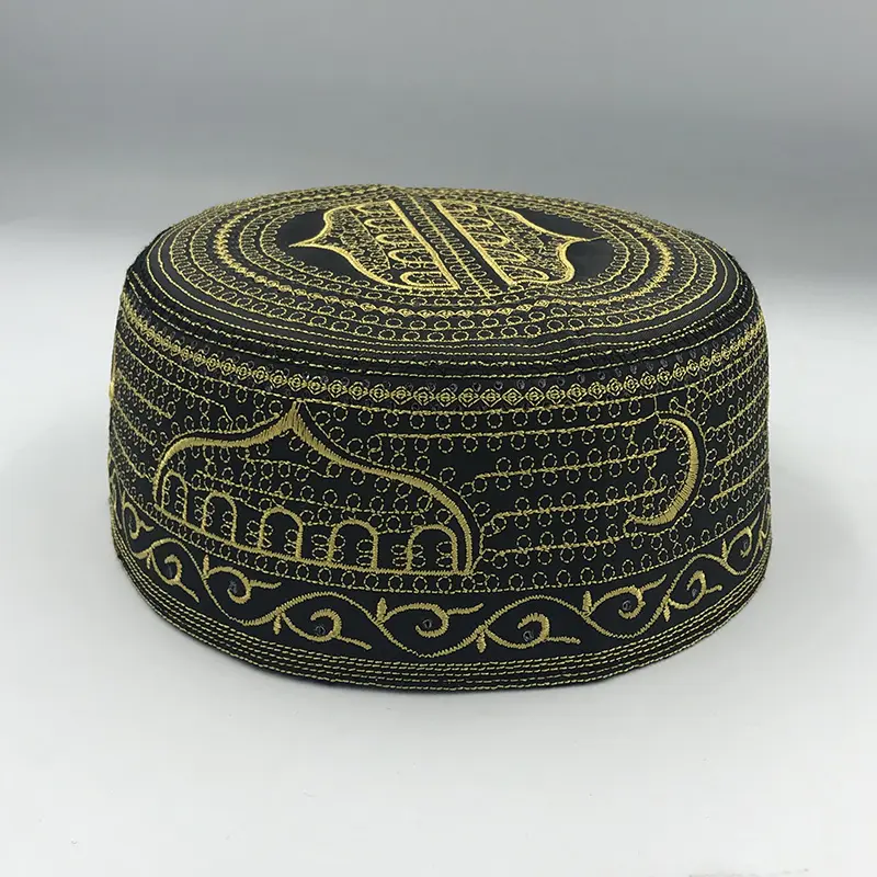 Cotton Embroidery Caps New Muslim Men Prayer