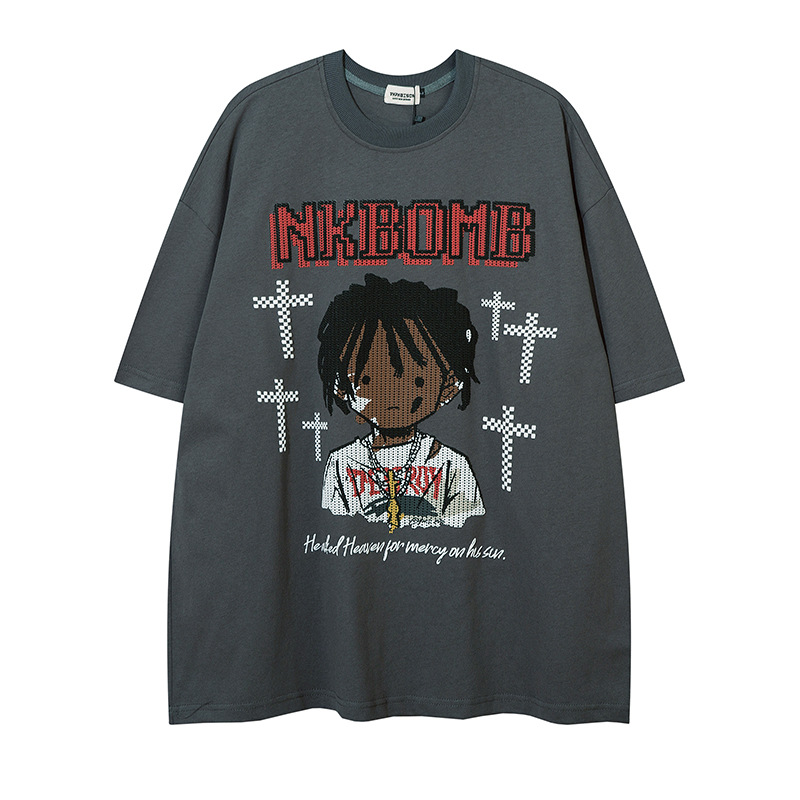 Men's Fashion Loose Type Short-sleeved T-shirt