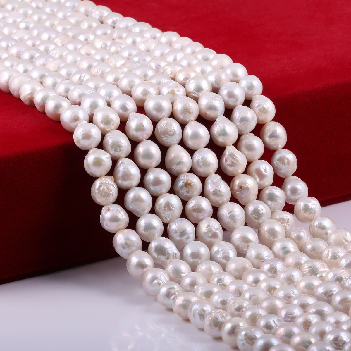 Natural Freshwater Shaped Pearl String — foto 5
