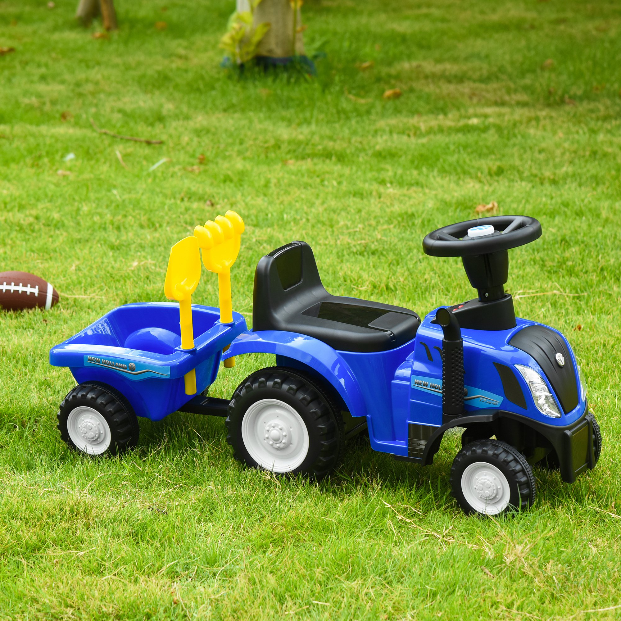 Children's Walker, Equipped With A Foot Operated Slider, Horn, And Storage — image 4