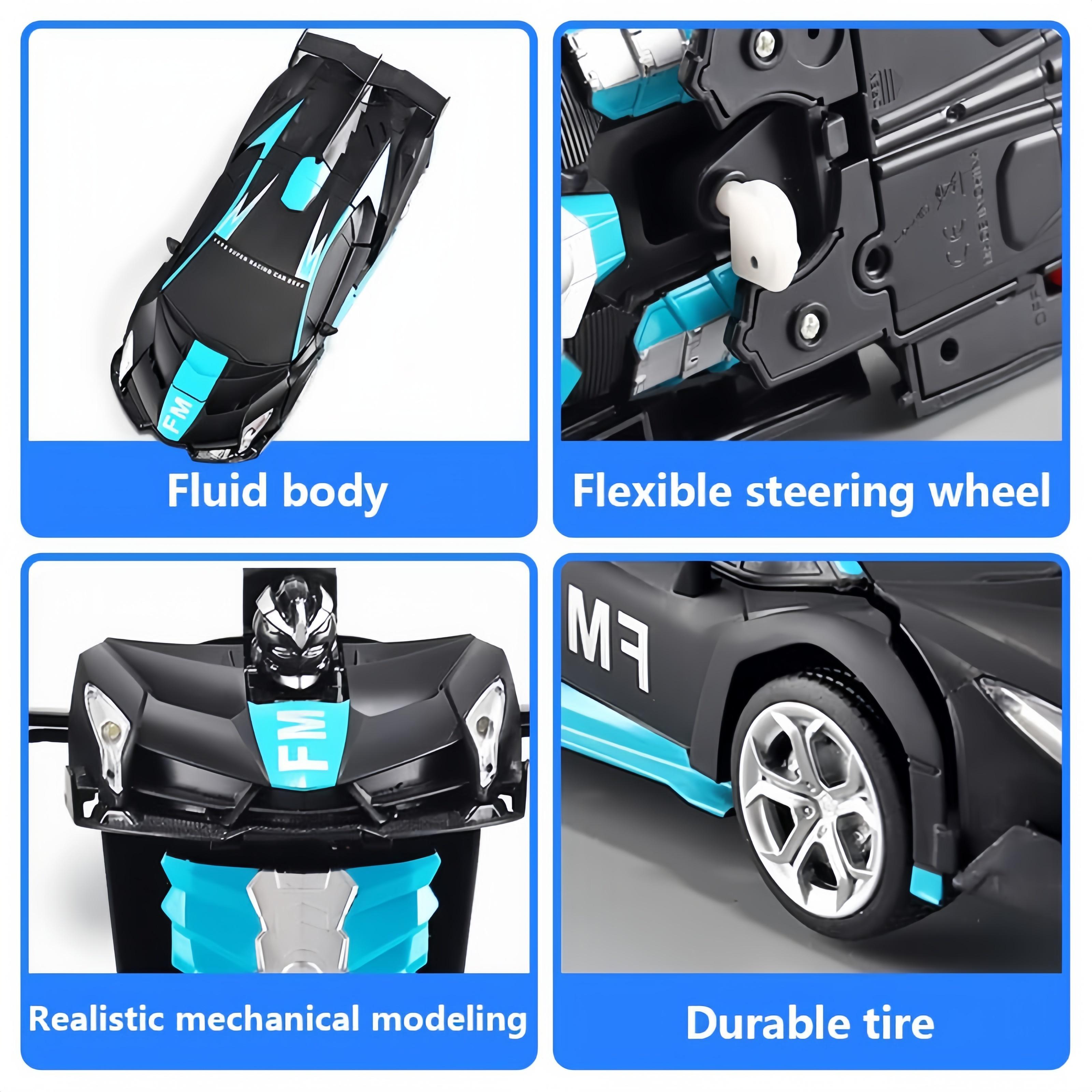 One-Touch Transforming Robot Car Educational Toy With Lights, Sound, Stunt Features, And Omnidirectional Movement,Self-pickup Only. image 24