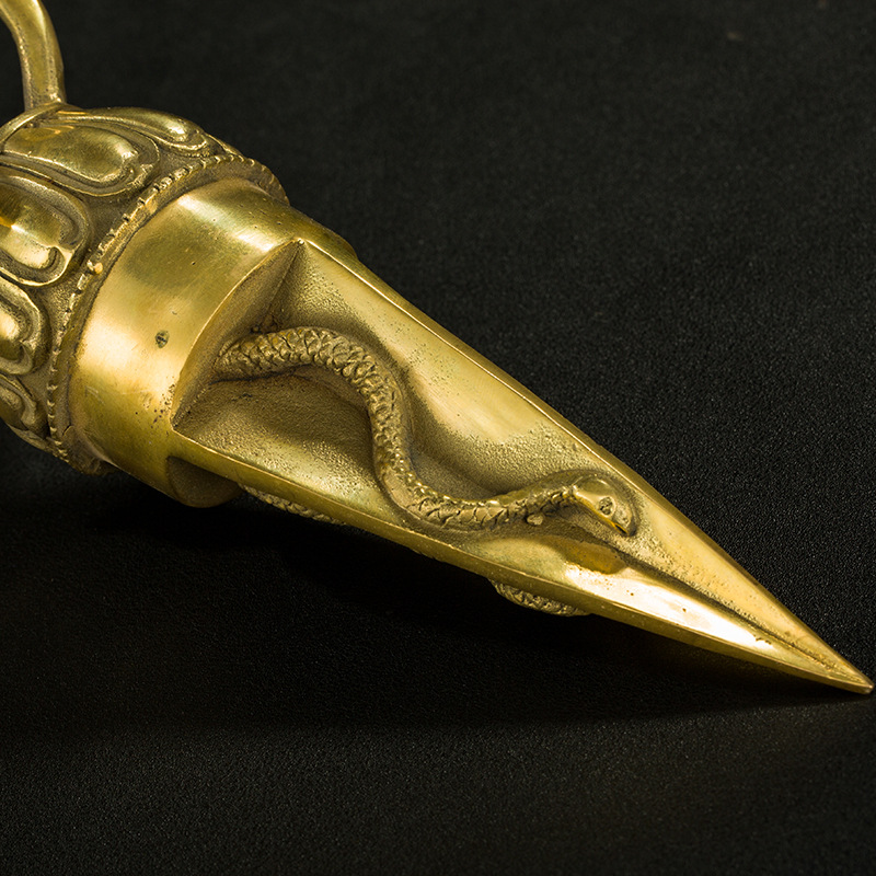 Pure Copper Vajra Horse Head King Vajra Large Antique Instrument Tibetan Tantric Living Room Town House Decoration