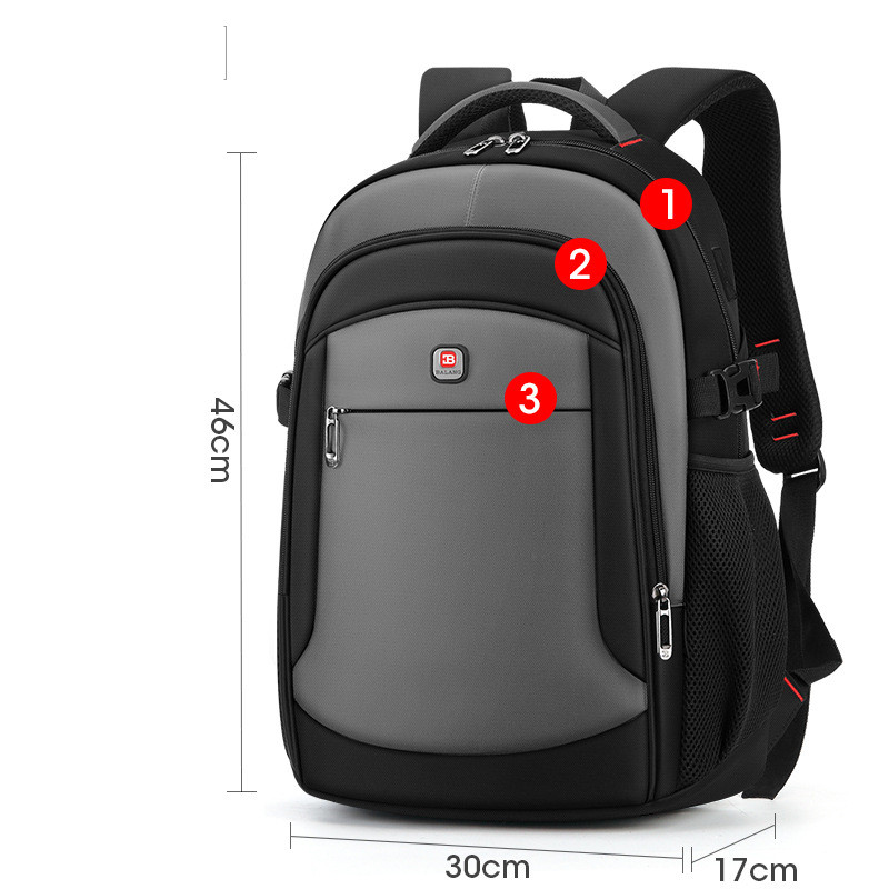Casual Men's Laptop Bag Fashion Student School Bag - Image 2