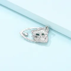 Fashionable Personality Wild And Cute Dripping Oil - Silver - View 1