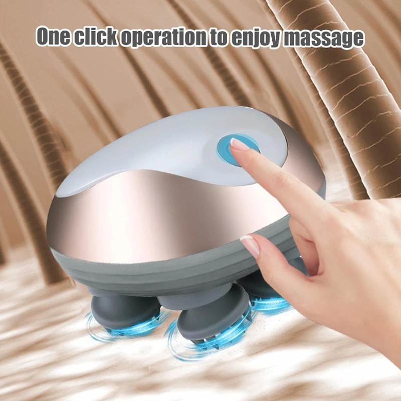 Electric Scalp Massager Head Massager Waterproof Massager 3 Kneading Modes R