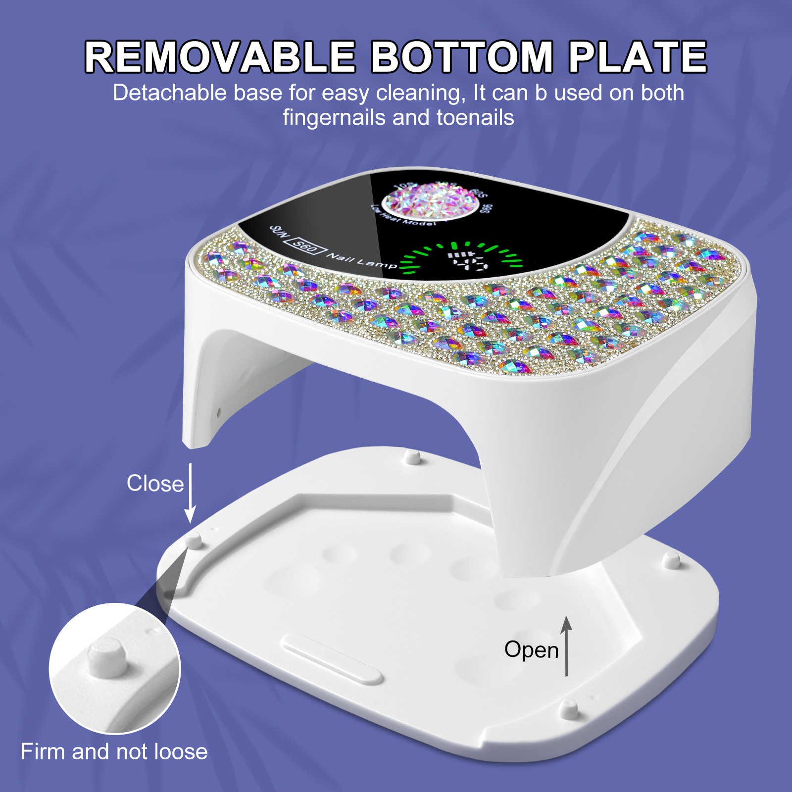 Professional UV LED Nail Lamp For Gel Nails, Cordless Nail Lamp Rechargeable Nail Dryer For Gel Polish, UV Curing Light With 4 Timer & Automatic Sensor, UV Light Lamp For Nail Art Salon At Home 7