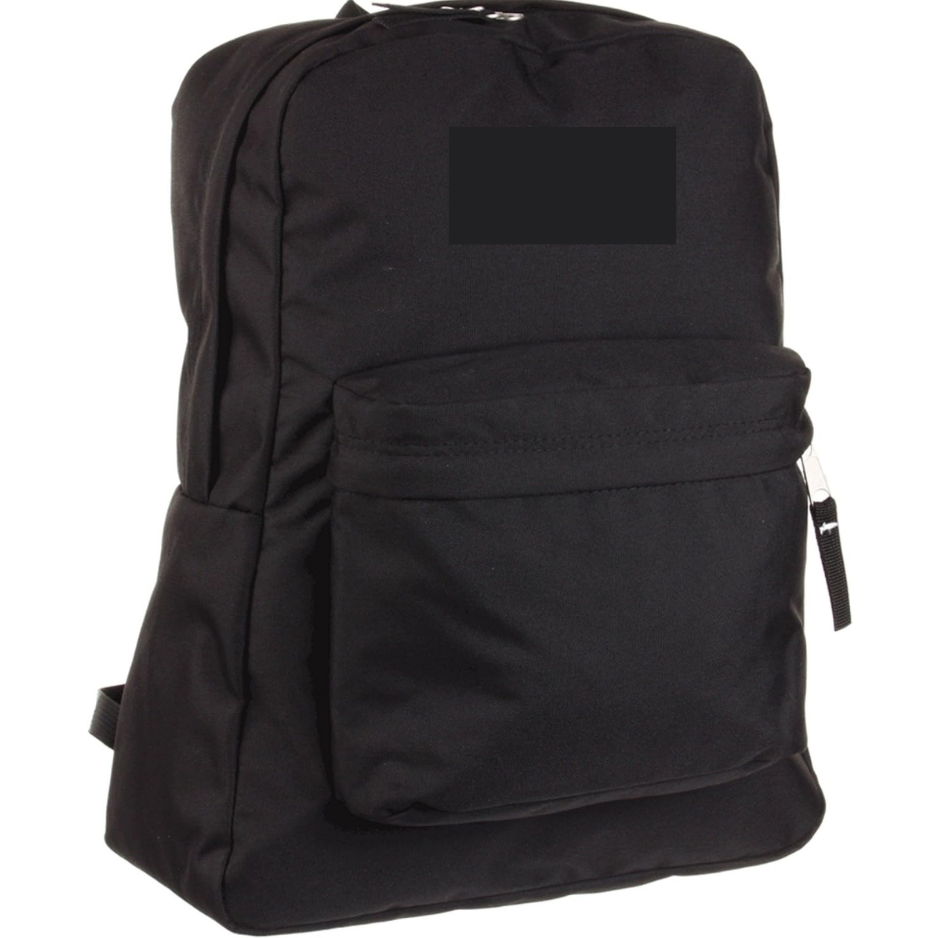SuperBreak One Backpack, Lightweight Durable Bookbag With Main Compartment & Front Organizer Pocket, Black 5
