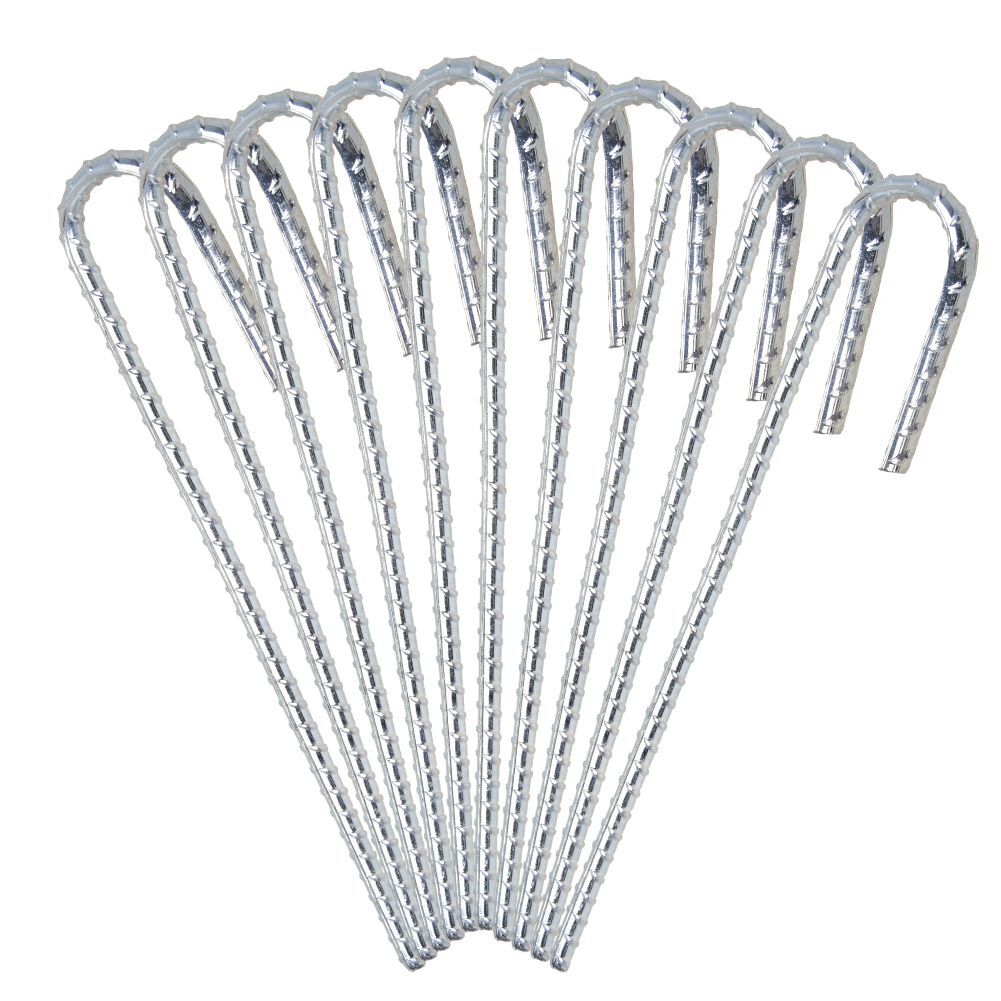 10-50Pcs Tent Pegs Heavy Duty Steel Marquee Ground Stakes Gazebo Camping Awning 5