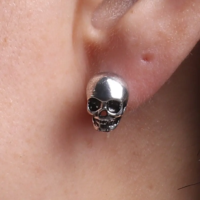 Personality Retro Skull Eardrops Earrings for Halloween