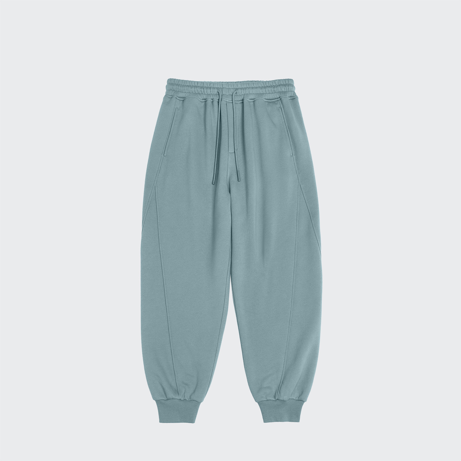 Men's Casual Solid Color Padded Sweatpants