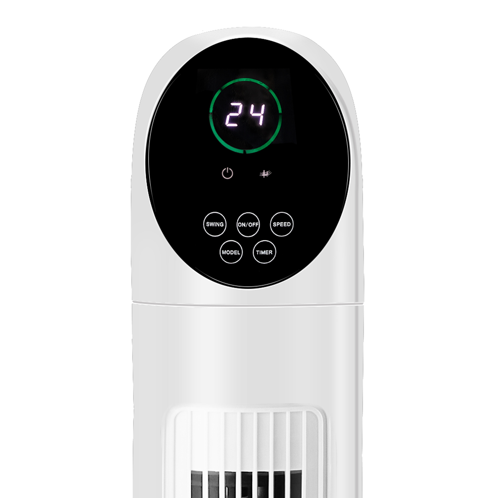 34 Inch Tower Fan, 110V 50W Quiet Standing Fan With Remote Control & Digital LED Display, 9-Hour Timer, Concave Air Outlet, Slim Space-Saving Floor Fan For Indoor Home Bedroom Living Room — foto 5
