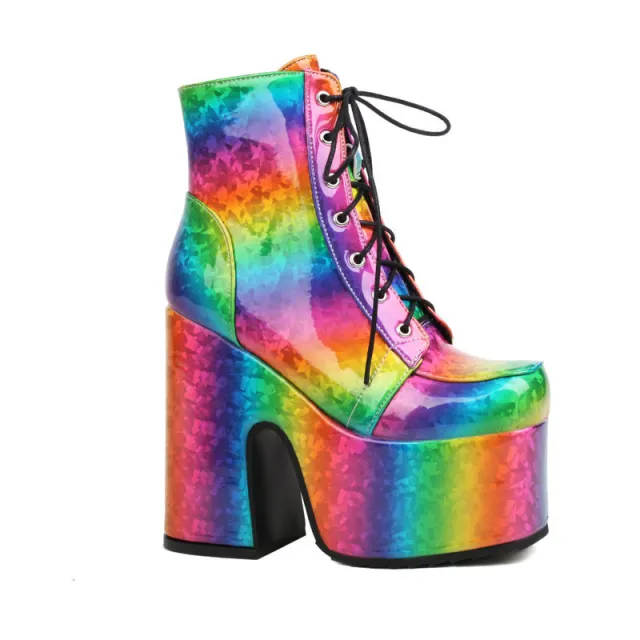 High Heel Boots With Ankle Strap At The Front Colour 41 - Shop at LoveMi