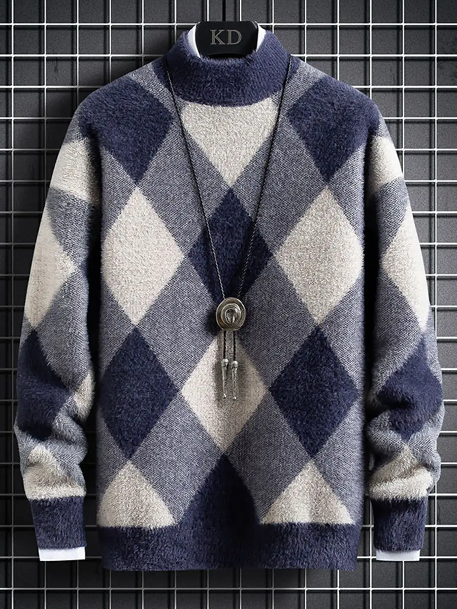 Thickened Autumn And Winter Junior High School Students Half High Collar Bottoming Sweater