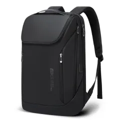 Men's Business Bags Large Capacity Computer Travel Backpack - Black - View 1
