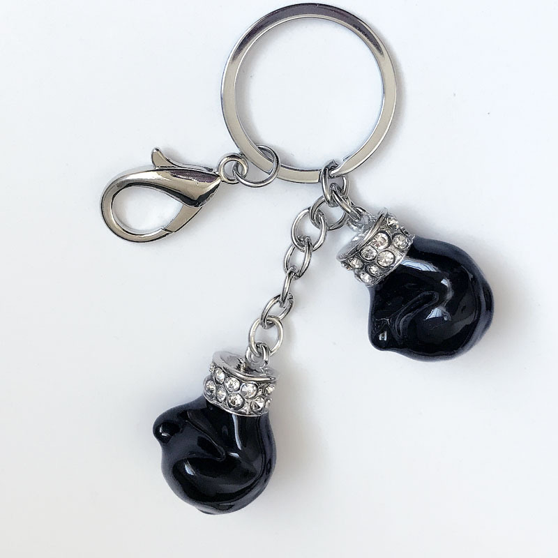 Creative Metal Keychain Drop Oil Boxing Event Special Gift Gloves Backpack Accessories